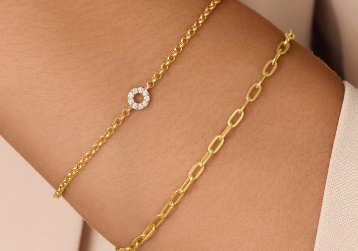 Tov Essentials Dunne Paperclip Set 14 Karaat Goud