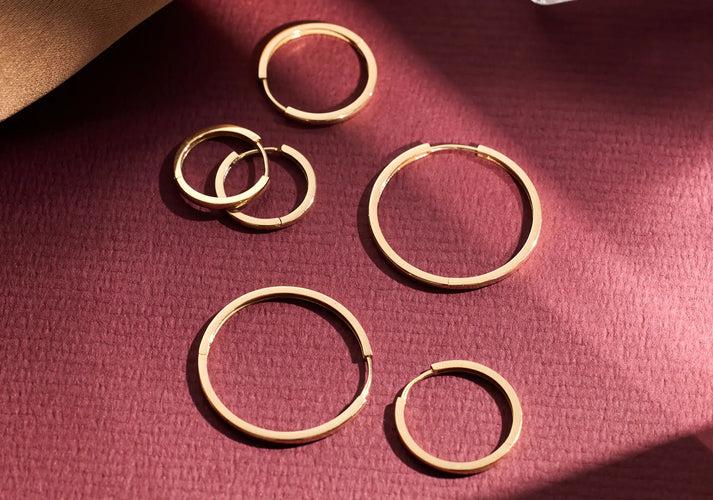 Tov Essentials Essential Hoops Set 14 Karaat Goud