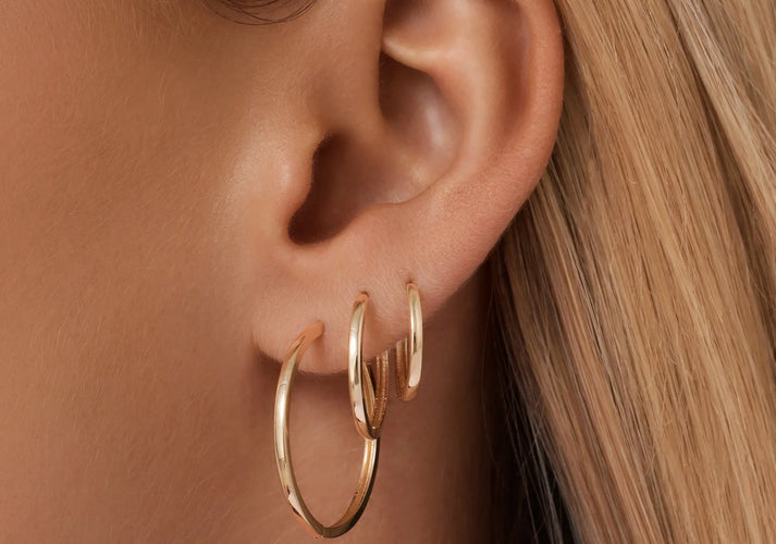 Tov Essentials Essential Hoops Set 14 Karaat Goud