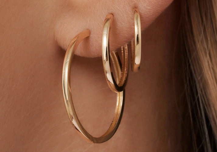 Tov Essentials Essential Hoops Set 14 Karaat Goud