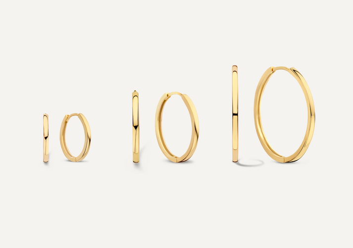 tov essentials Essential Hoops Set 14 Karaat Goud