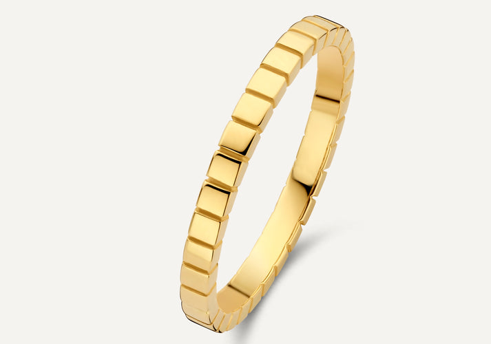 tov essentials Facet Aanschuifring 14 Karaat Goud