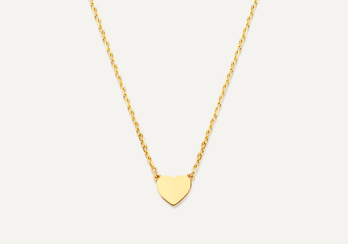 tov essentials Hart Pendant Ketting 14 Karaat Goud tov essentials Hart Pendant Ketting 14 Karaat Goud