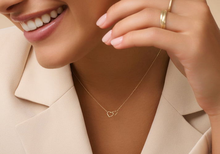 Tov Essentials Linked Hart Set 14 Karaat Goud