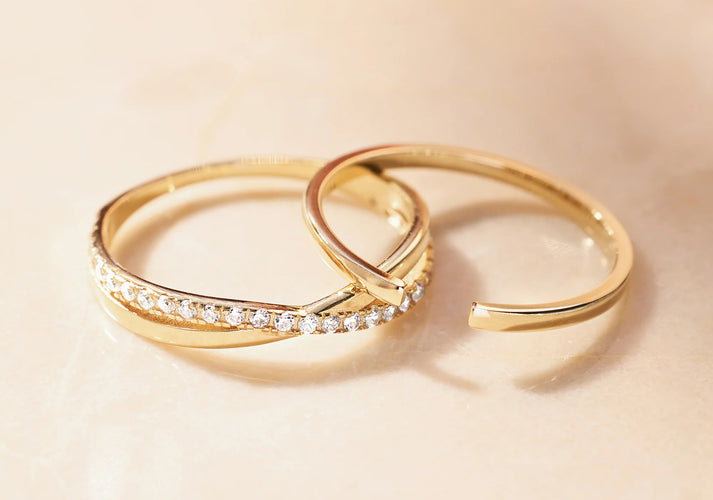 Tov Essentials Open Beam Ring 14 Karaat Goud