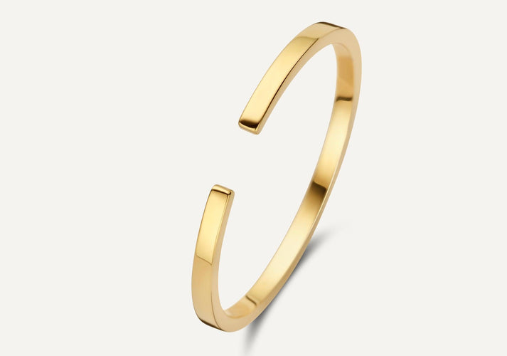 tov essentials Open Beam Ring 14 Karaat Goud