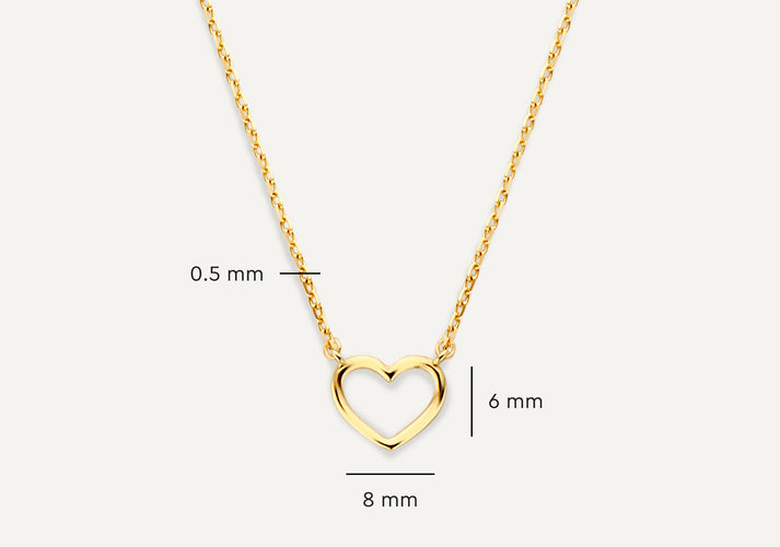 Tov Essentials Open Hart Set 14 Karaat Goud