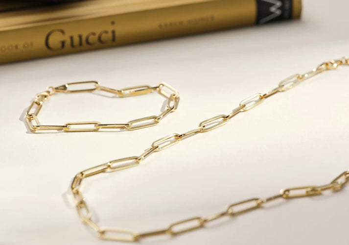 Tov Essentials Paperclip Set 14 Karaat Goud