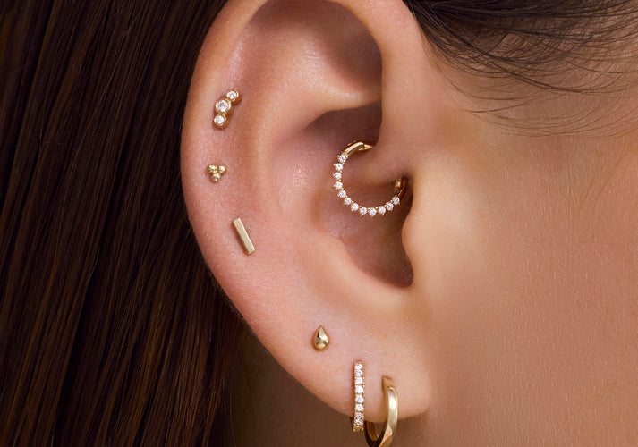 Tov Essentials Staaf Piercing 14 Karaat Goud