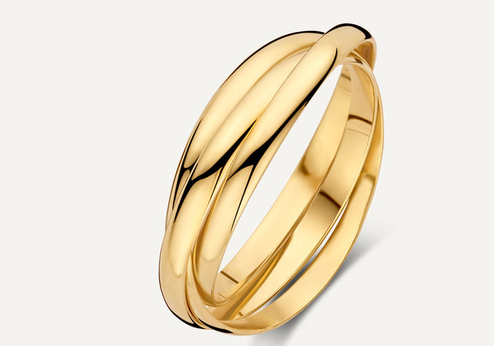 tov essentials Trinity Ring 14 Karaat Goud tov essentials Trinity Ring 14 Karaat Goud