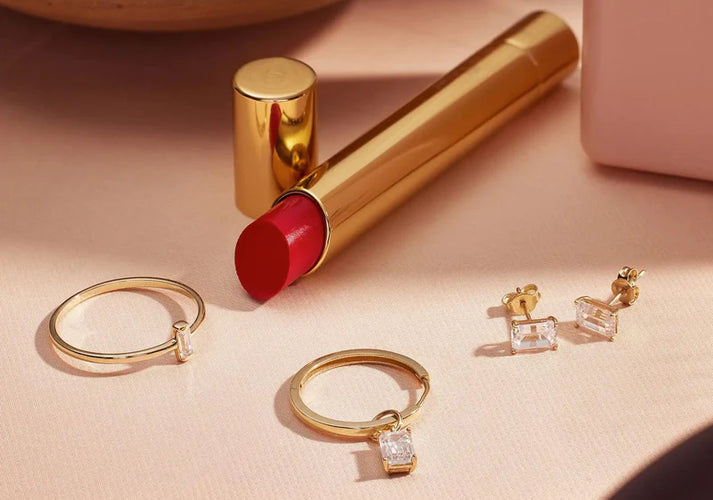 Tov Essentials Zirkonia Oorbel Bedels Set 14 Karaat Goud