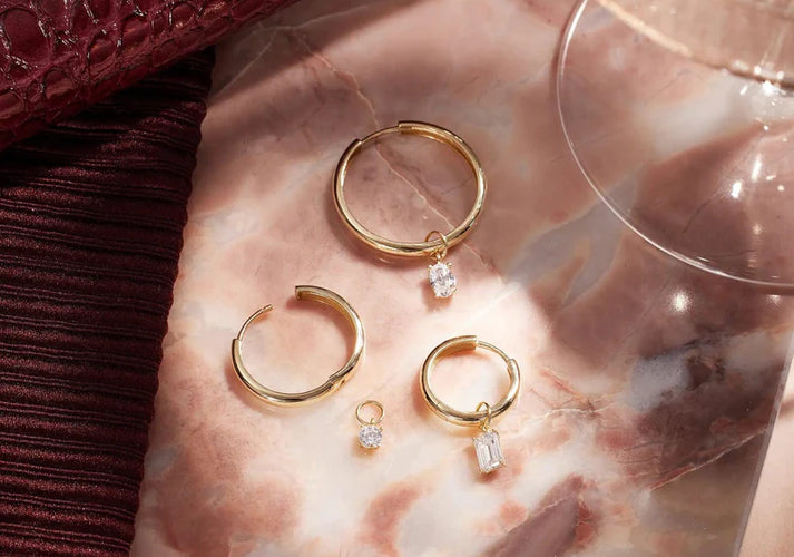 Tov Essentials Zirkonia Oorbel Bedels Set 14 Karaat Goud