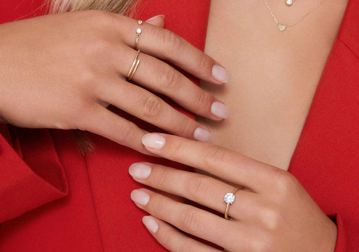 Tov Essentials Zirkonia Open Aanschuifring 14 Karaat Goud