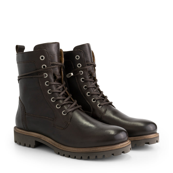 travelin' Kvosted - Leren veterboots - Heren - Donkerbruin