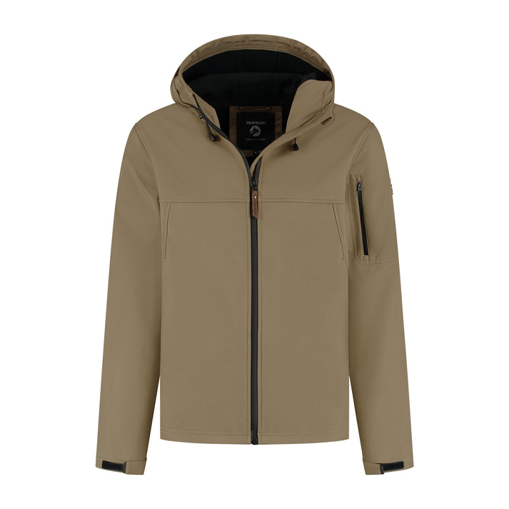 travelin' Stian - Waterdichte softshell jas - Heren - Bruin