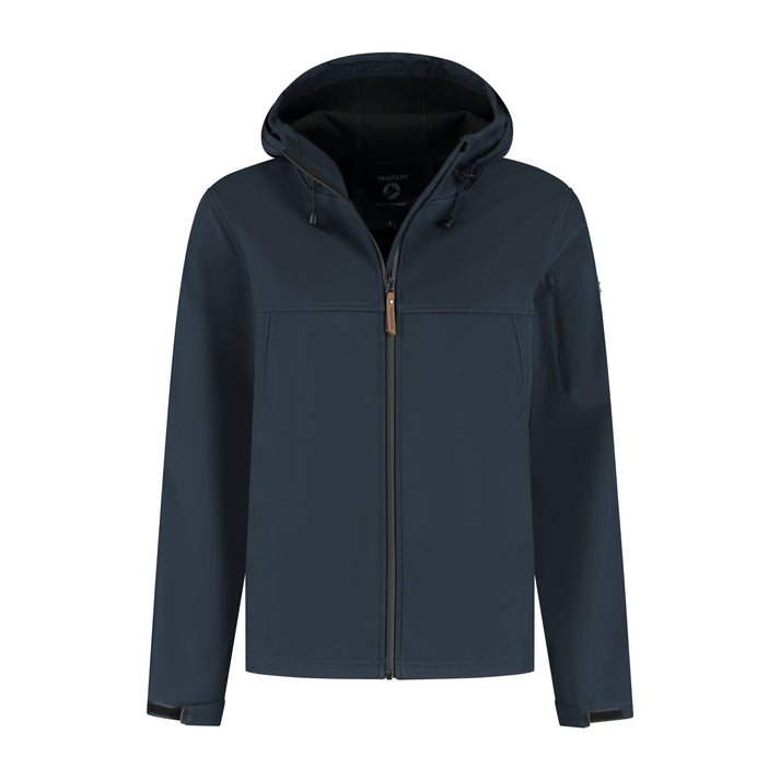 travelin' Stian - Waterdichte softshell jas - Heren - Navy