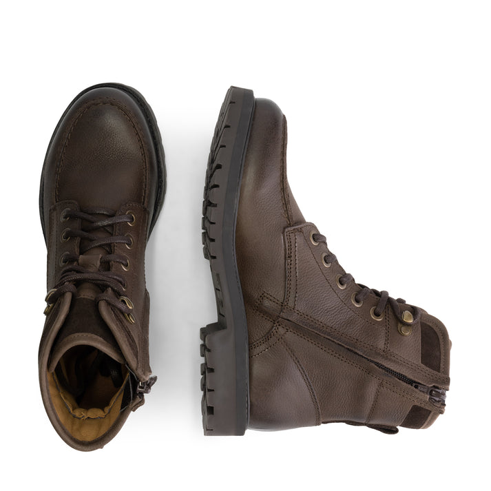 Travelin' Storasund - Hoge Veterschoenen - Dames - Donkerbruin