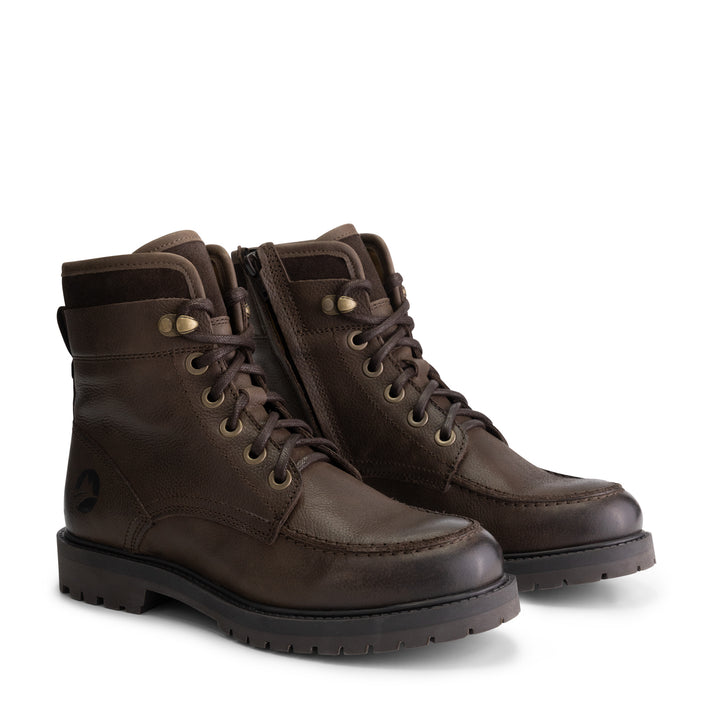 travelin' Storasund - Hoge veterschoenen - Dames - Donkerbruin