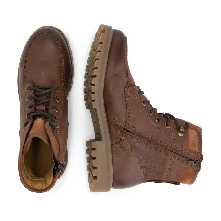 Travelin' Storasund - Hoge Veterschoenen - Heren - Donker Cognac