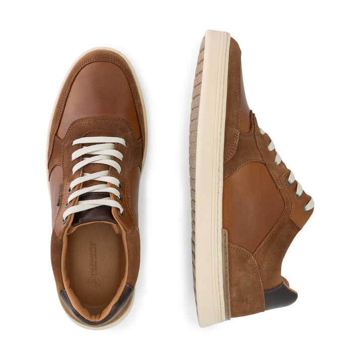 Travelin' Burnham - Leren Sneaker - Heren - Cognac