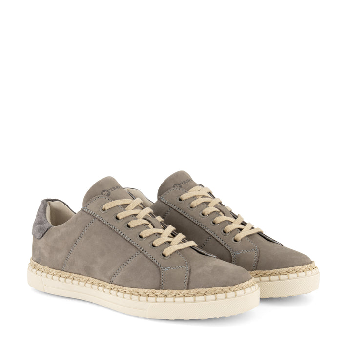 travelin' Caen - Leren sneakers - Dames - Grijs