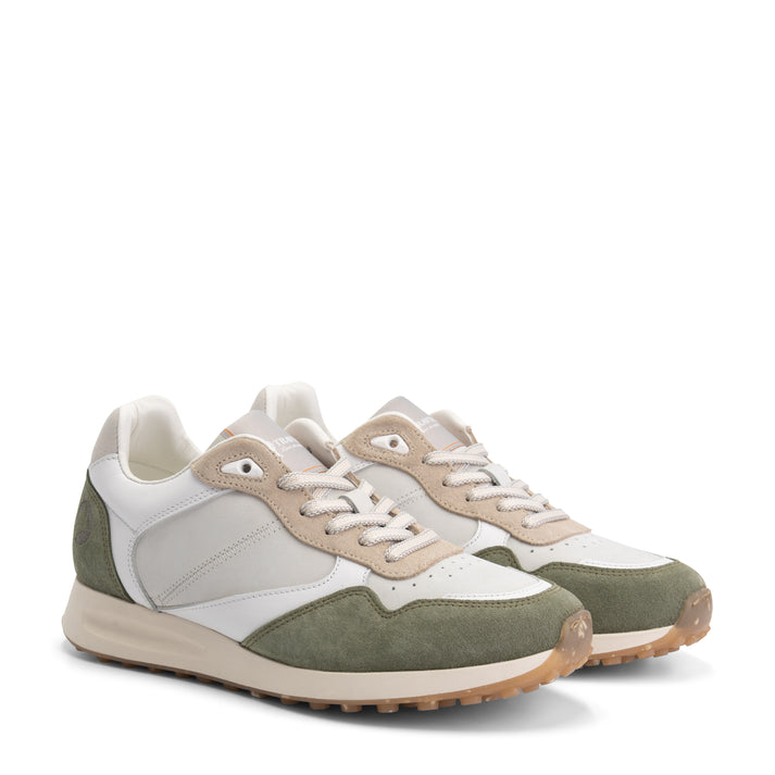travelin' Crozon - Leren sneakers - Dames - Groen