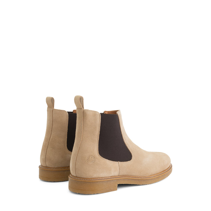 Travelin' Ealing - Suède Chelsea Boots - Heren - Zand