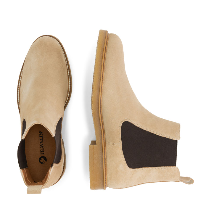 Travelin' Ealing - Suède Chelsea Boots - Heren - Zand
