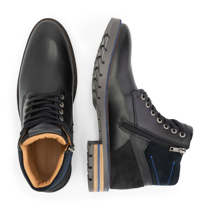 Travelin' Harrington - Hoge Veterschoen - Heren - Zwart