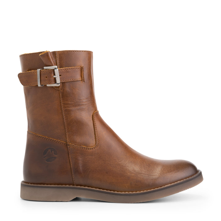 Travelin' Lannion - Leren Laars - Dames - Cognac