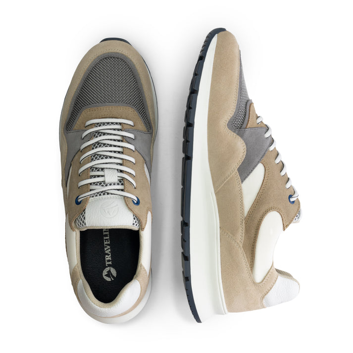 Travelin' Ledbury - Leren Sneakers - Heren - Zand