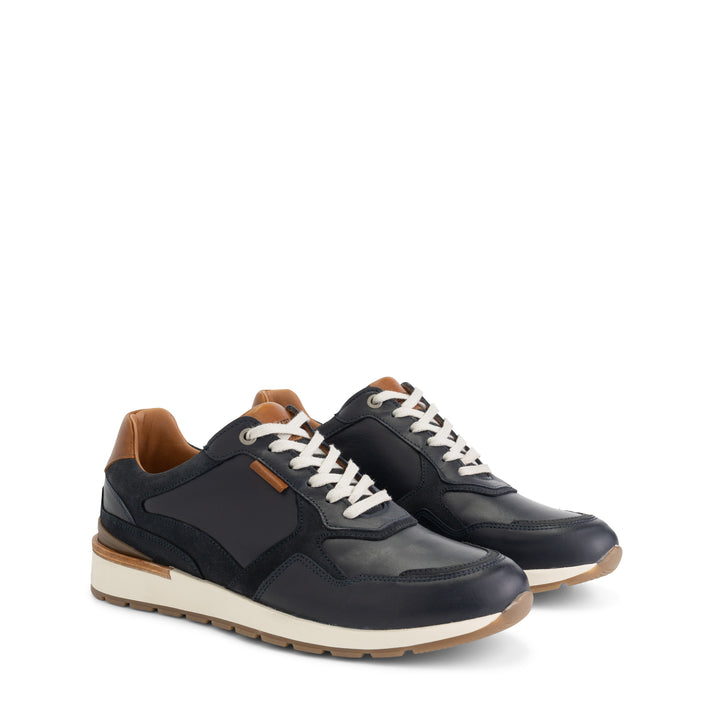 travelin' Northam - Leren sneaker - Heren - Navy