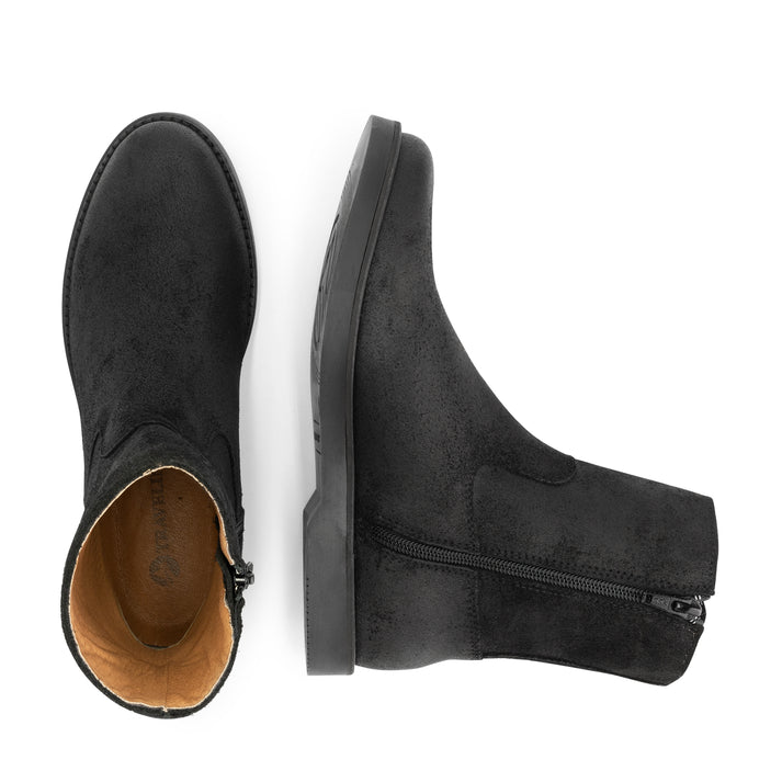 Travelin' Pordic - Wax Suède Enkellaarzen - Dames - Zwart