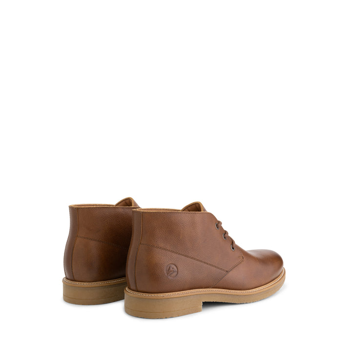 Travelin' Ryhall - Leren Veterschoenen - Heren - Cognac