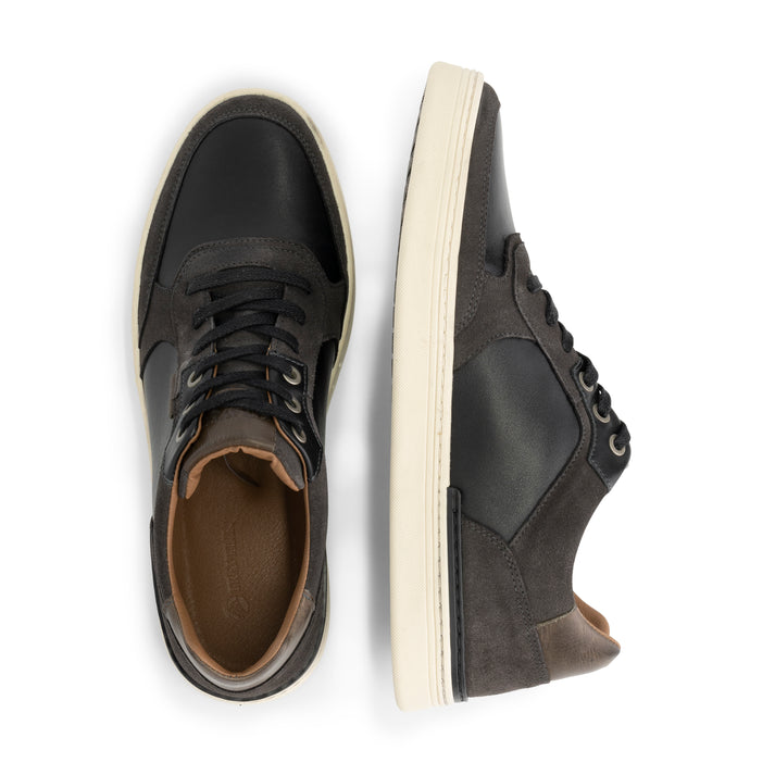 Travelin' Southam - Leren Sneakers - Heren - Zwart
