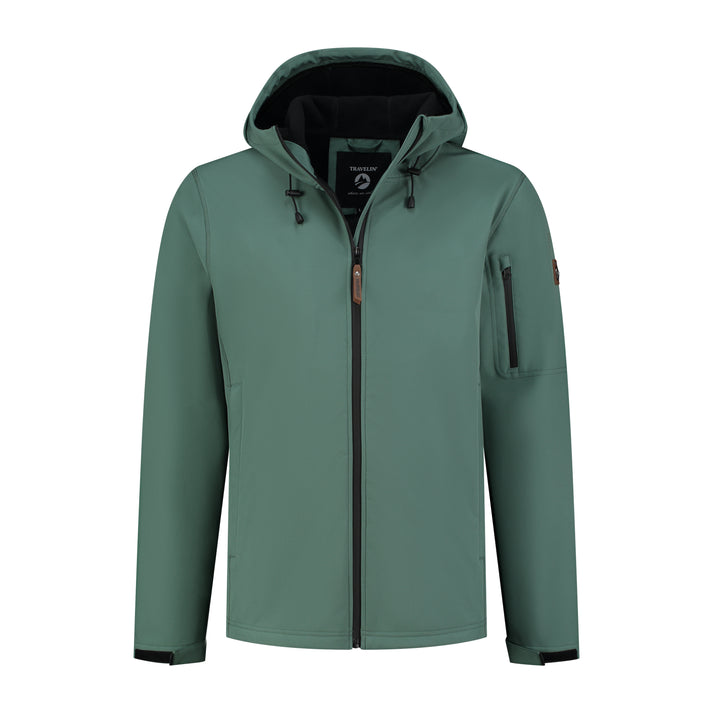 travelin' Sverre - Softshell jas - Heren - Groen