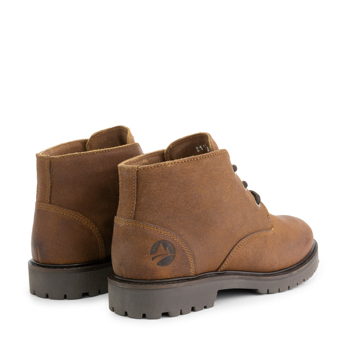 Travelin' Thorning - Leren Veterschoenen - Dames - Cognac