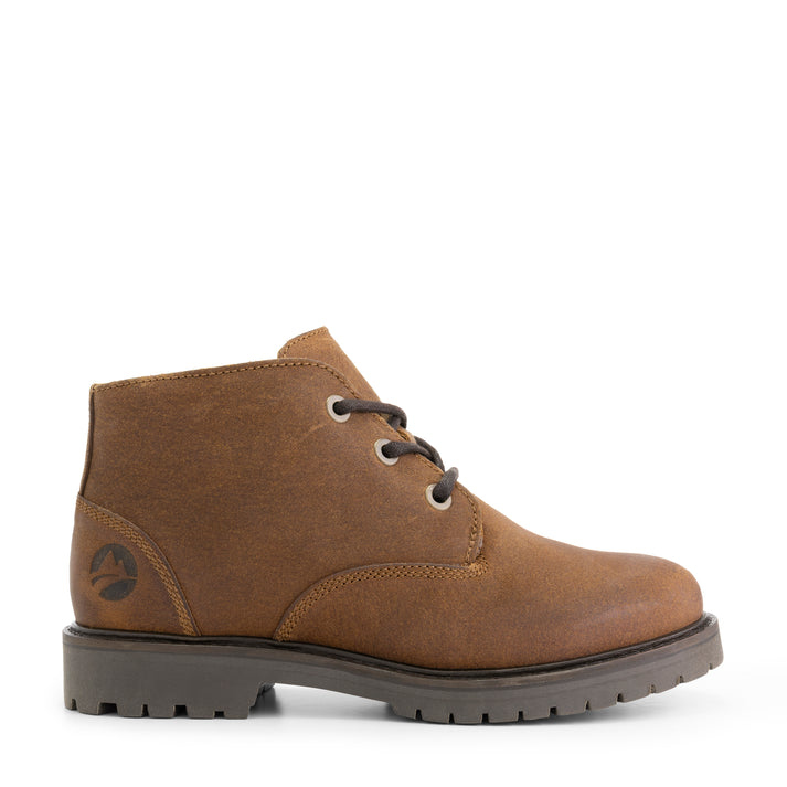Travelin' Thorning - Leren Veterschoenen - Dames - Cognac
