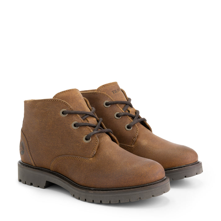 travelin' Thorning - Leren veterschoenen - Dames - Cognac