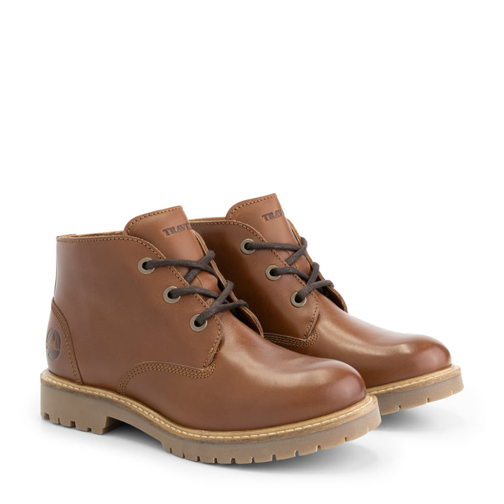 travelin' Tovgard - Leren veterschoenen - Dames - Cognac