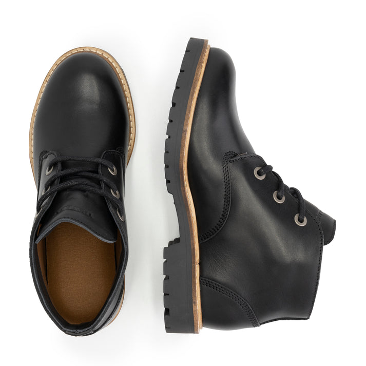 Travelin' Tovgard - Leren Veterschoenen - Dames - Zwart