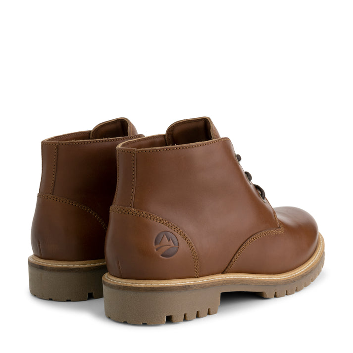 Travelin' Tovgard - Leren Veterschoenen - Heren - Cognac