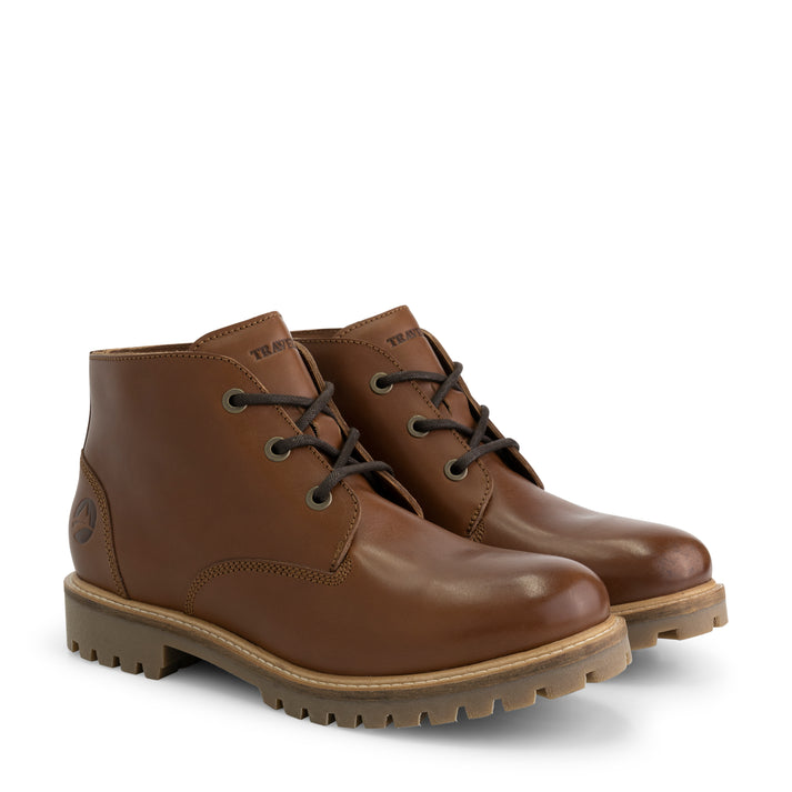 travelin' Tovgard - Leren veterschoenen - Heren - Cognac