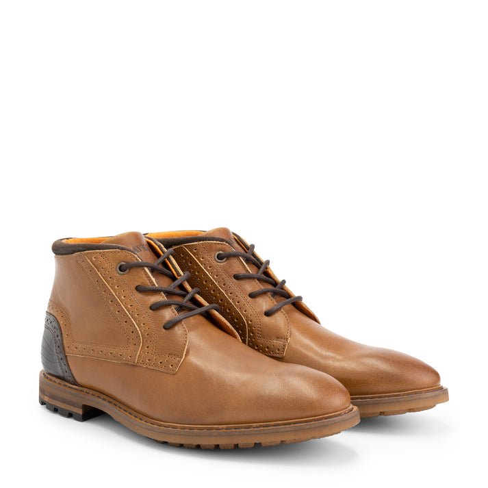 travelin' Welbourn - Hoge veterschoenen - Men - Cognac