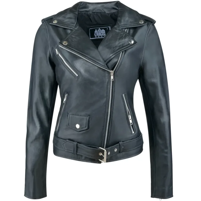 urban 5884 Alice Leren Dames Jas Zwart