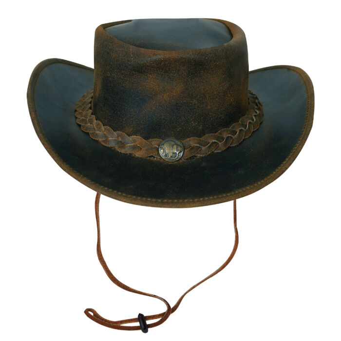 urban 5884 Leren hoed tan unisex