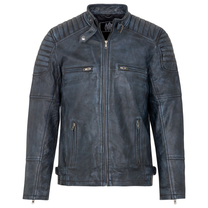 urban 5884 Ralf leren heren jas denim