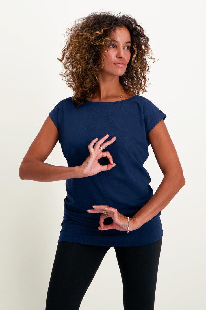 urban goddess Asana Yoga Tee - Midnight