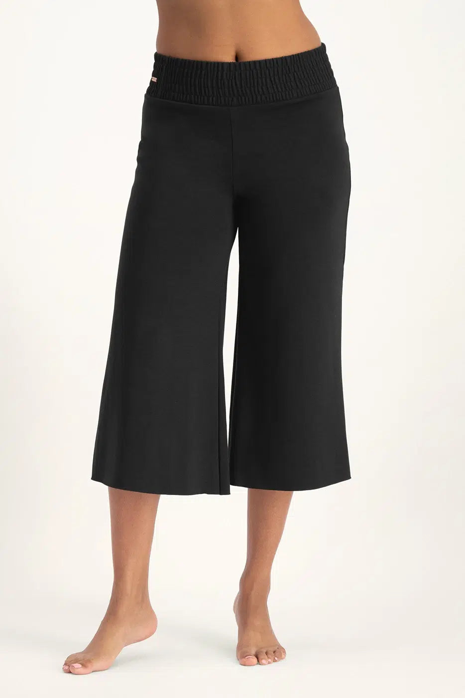 urban goddess Flow Wijde Yoga Capri - Onyx Black