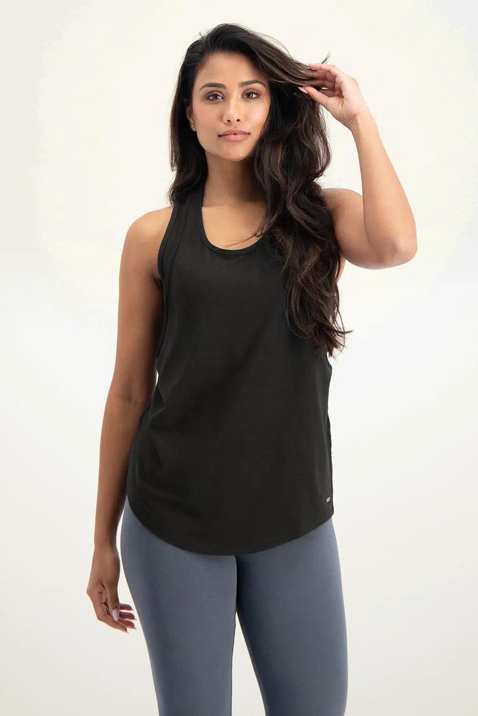 urban goddess Maya Yoga Tank - Onyx Black